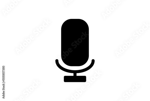Simple microphone icon