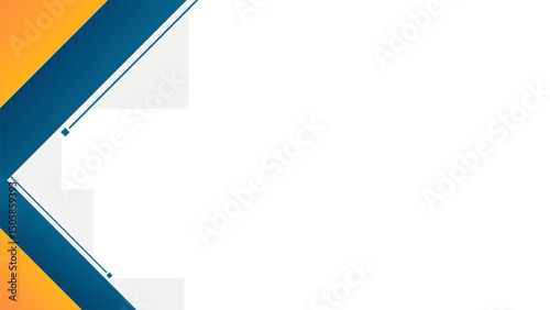 Modern Corporate Presentation Background with Abstract Geometric Shapes. Blue and Yellow Business Template for Reports, Web Banners, and Pitch Deck Slides