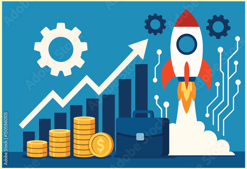 Rapid Business Growth Rocket Launch to Success