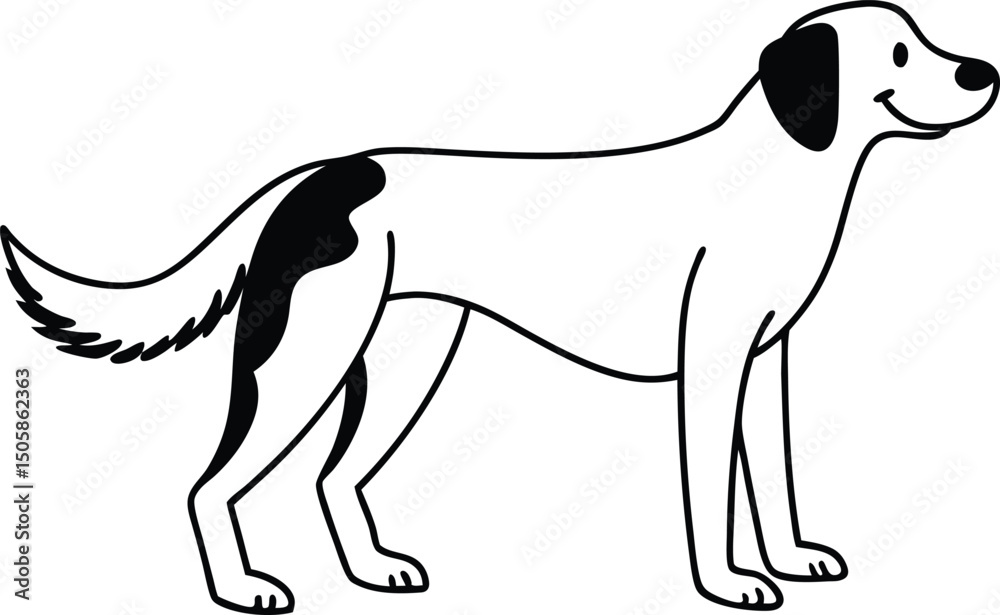 Obraz premium dog---vector-illustration (10).eps