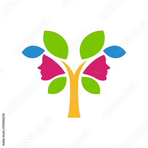 vector illustration of an abstract tree