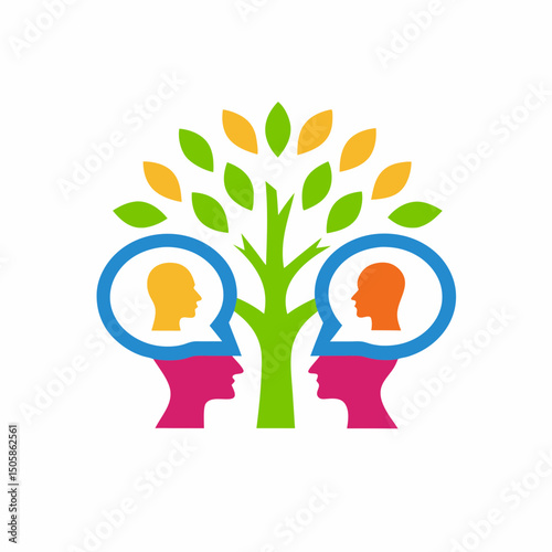 vector tree with people
