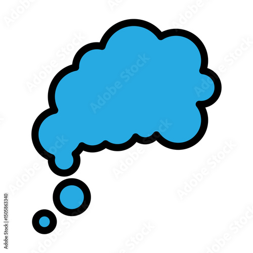 Slogan Bubble  Vector Filled Icon Design