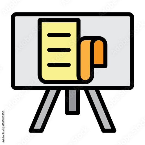 Storyboard  Vector Filled Icon Design
