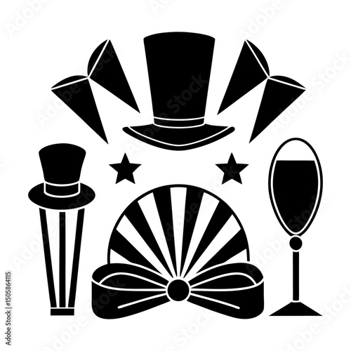 Event Accessories silhouette vector