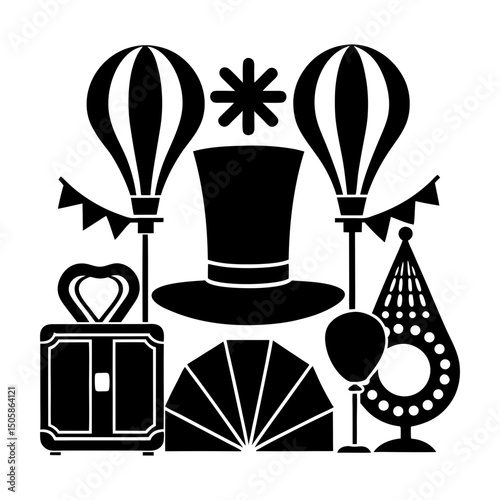 Event Accessories silhouette vector