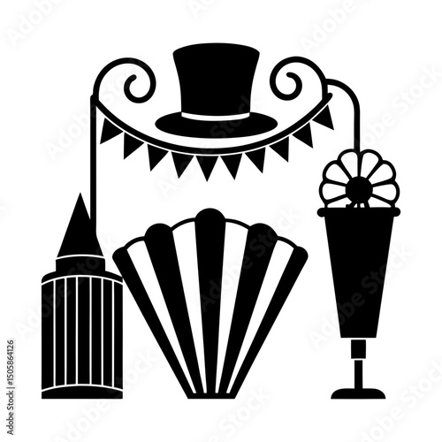 Event Accessories silhouette vector