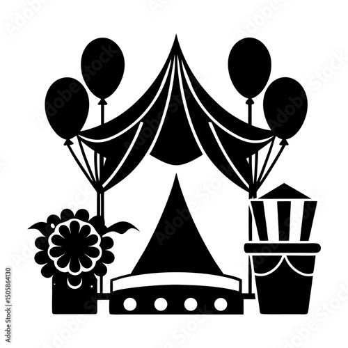 Event Accessories silhouette vector