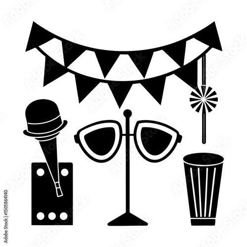 Event Accessories silhouette vector