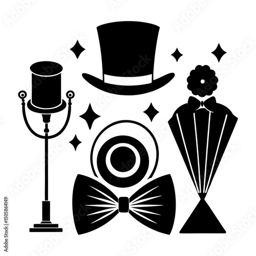 Event Accessories silhouette vector