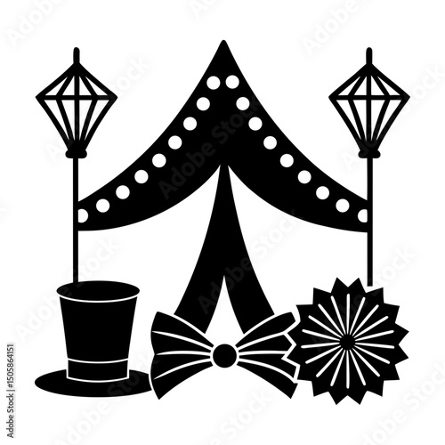 Event Accessories silhouette vector