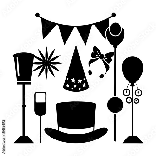 Event Accessories silhouette vector