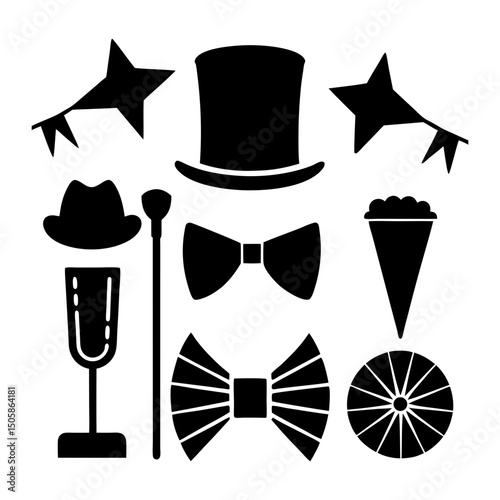 Event Accessories silhouette vector