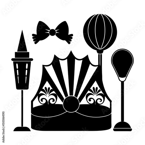 Event Accessories silhouette vector