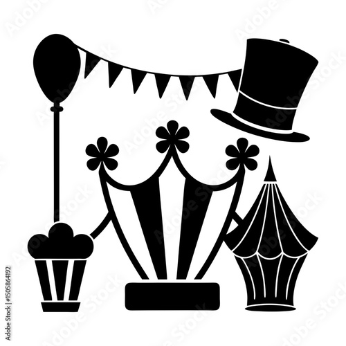 Event Accessories silhouette vector