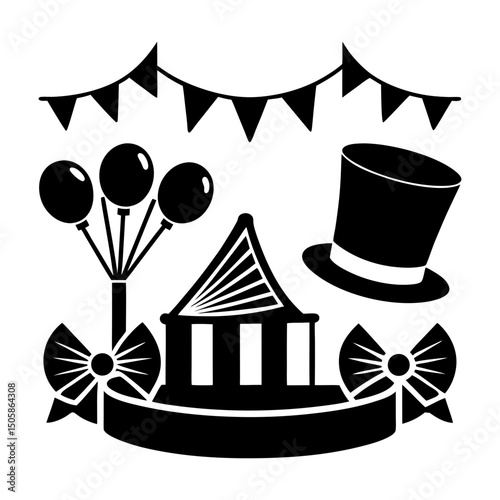 Event Accessories silhouette vector