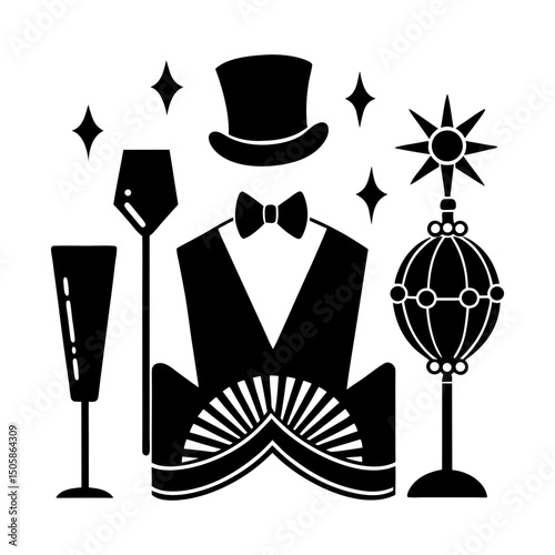 Event Accessories silhouette vector