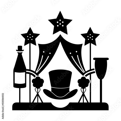 Event Accessories silhouette vector