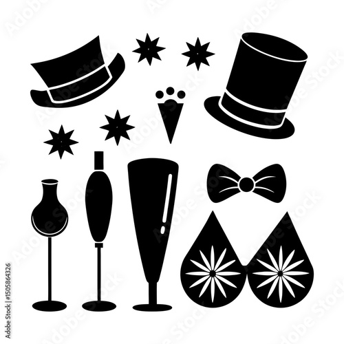 Event Accessories silhouette vector