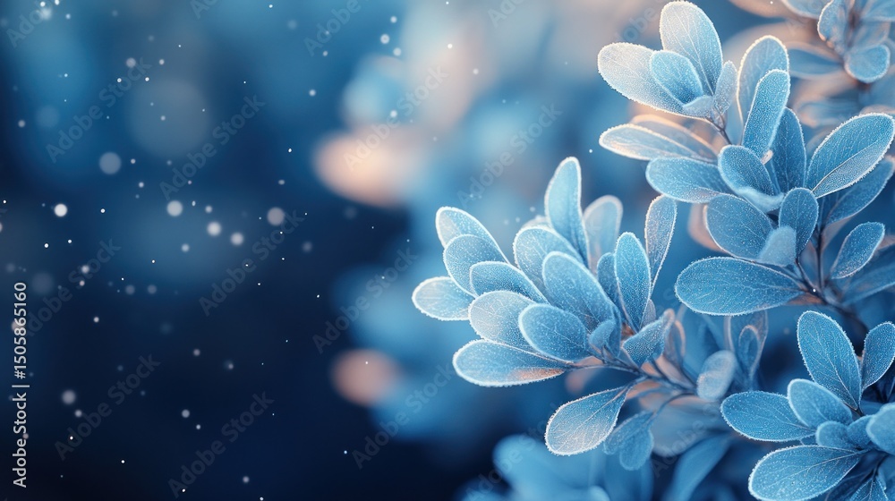 Fototapeta premium Frozen winter foliage