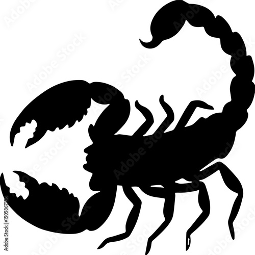 scorpion isolated on white