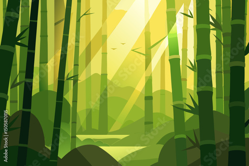 bamboo forest background