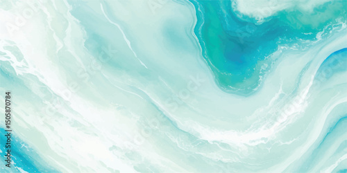 A peaceful abstract watercolor background in soft blue and green tones, resembling the calm ocean. Ideal for web design, stationery, and digital backdrops.
