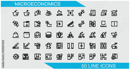 microeconimics 50 outline  set icon