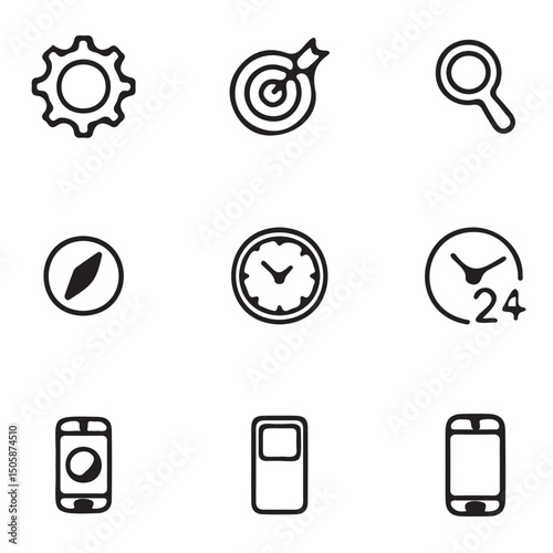 Sets of technology icon