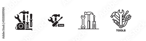 Collection of Various Tools in Different Styles