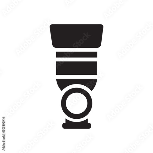a vector illustration of a video camera icon on white background