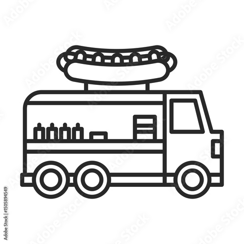 Food truck icon element