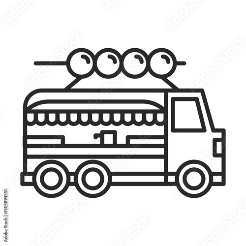 Food truck icon element