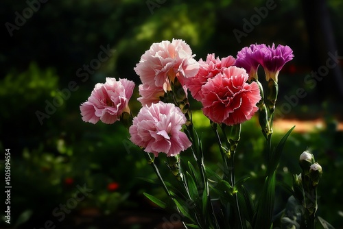 Beautiful Pink Flowers Blooming in a Lush Garden During the Daytime.