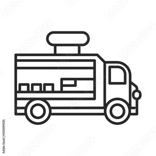 Food truck icon element