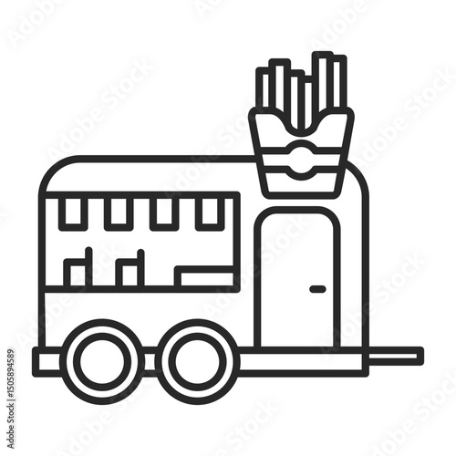 Food truck icon element