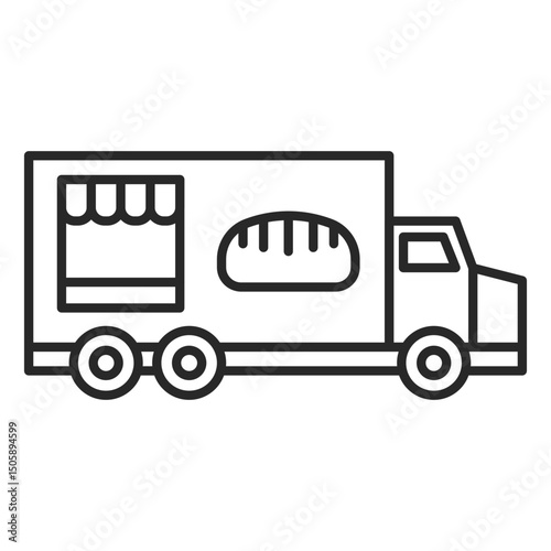 Food truck icon element