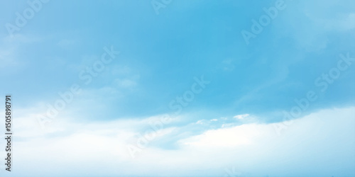 Sunny sky blue light watercolor background. Aquarelle painting brush effect card paper textured canvas cloudy smoke space for text, entertaining card, template. aquamarine color graphics illustration
