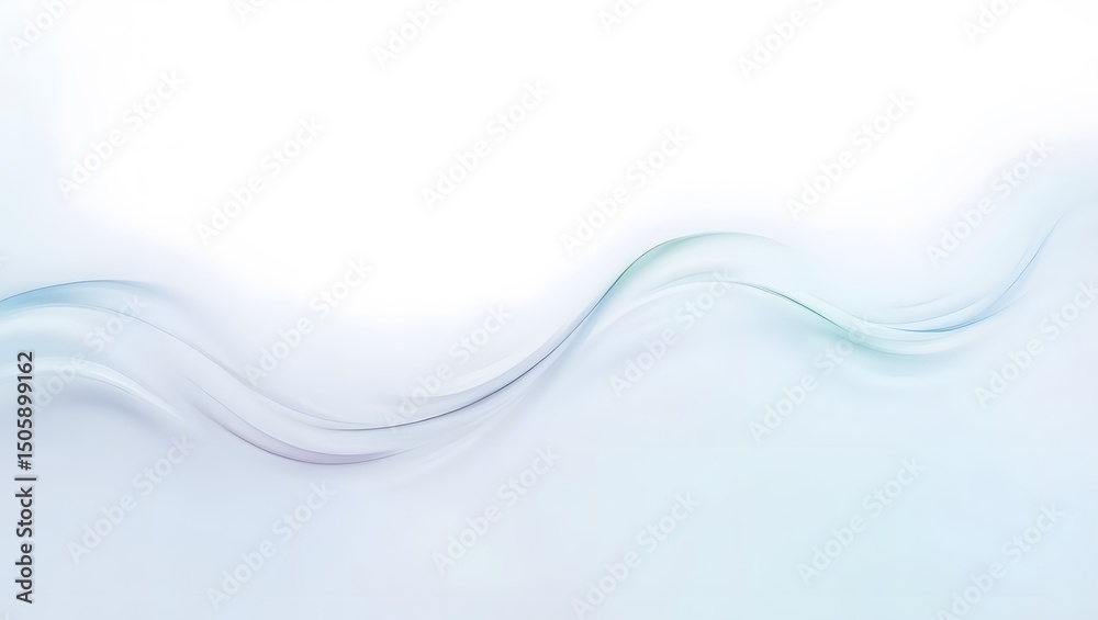 Fototapeta premium Abstract blue waves design with flowing light and smooth curves