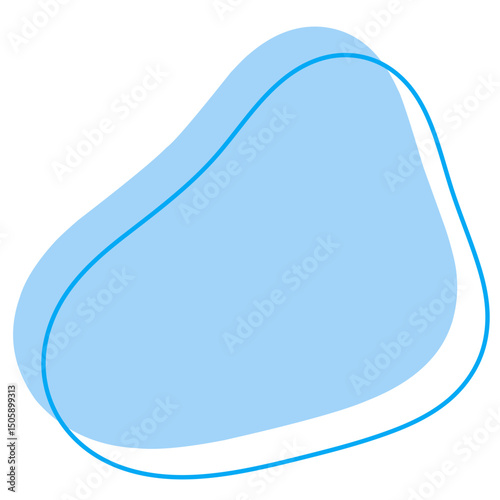 Bentuk Blob Abstrak Sederhana