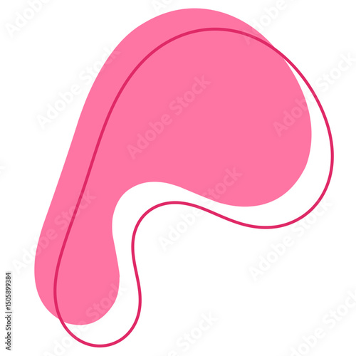 Bentuk Blob Abstrak Sederhana
