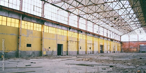Derelict Industrial Building Interior