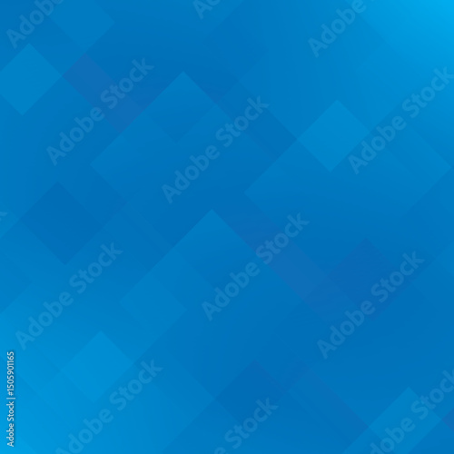 Polygonal Blue Texture with Gradients and Facets Reflecting a Calm Yet Energetic Mood for Creative Background Design