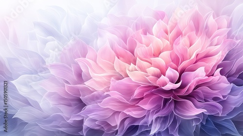 Delicate, vibrant flower petals in soft pastel shades