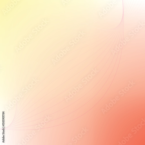 Elegant wave lines drift through soft pastel gradients, evoking harmony and simplicity in digital design art