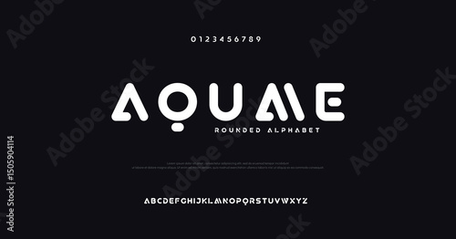 Minimal modern alphabet fonts. Typography minimalist urban digital fashion future creative logo font. vector illustration