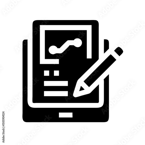 Digital signature on transparent background for web and graphic design