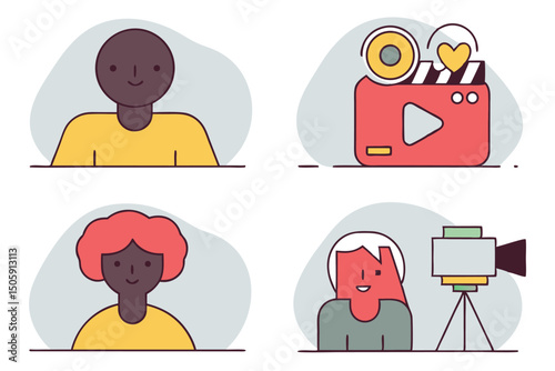 Video Production Diverse Team of Creators