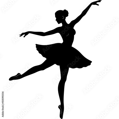 Pencil drawing of ball silhouette vector illustration