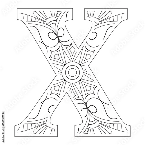 A symbolic black silhouette vector illustration of an ancient Egyptian god of fortune